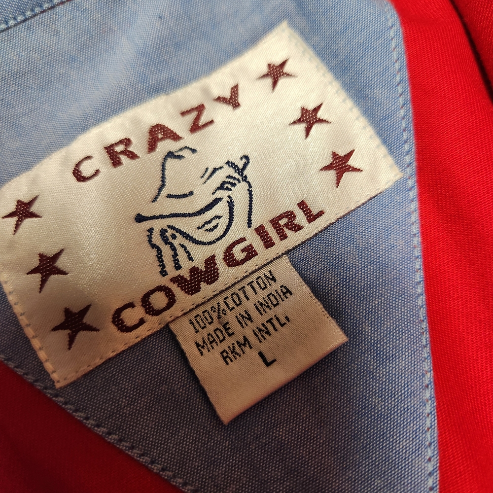 Elegant Red Button Down Shirt - Picture 3 of 11